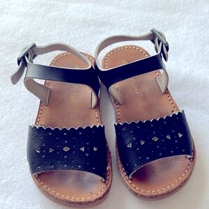 Freshly Picked -Black leather sandals Sandals